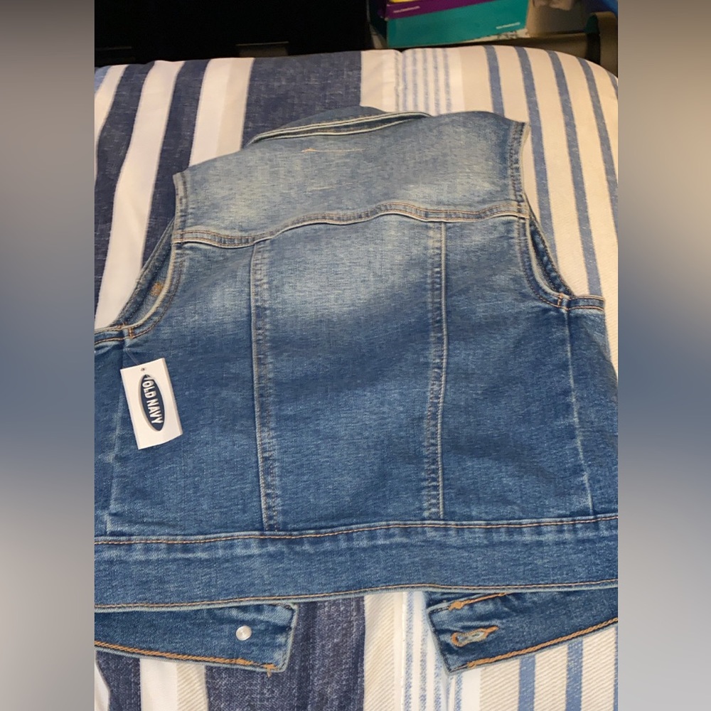 Denim vest for little girls